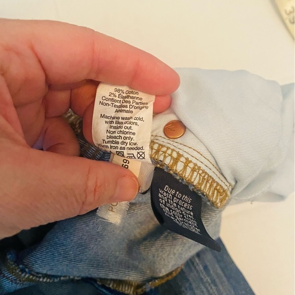 Madewell Blue Straight Ankle/Cropped Distressed Jeans  Size:26 - Picture 7 of 11